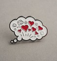 Pin's Le Penseur "Coup de foudre"